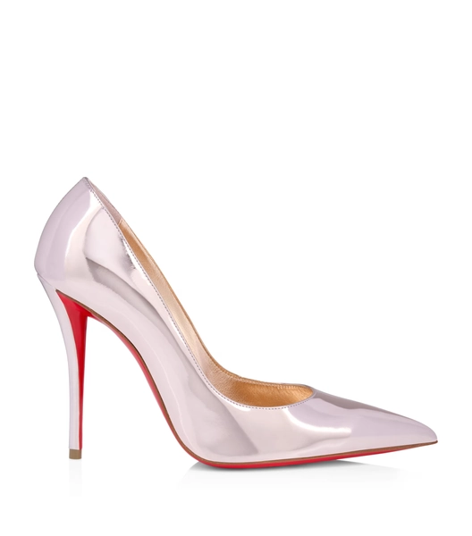 Metallic Calf Leather Miss Z Pumps 100