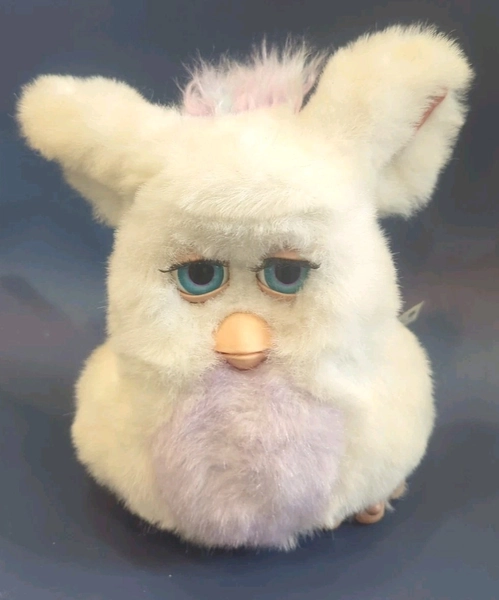 Furby Emoto Tronic Sleepy Purple Lavender Working Read Detail Hasbro 2005