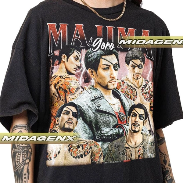 Limited Goro Majima Vintage T-Shirt, Gift For Women and Man Unisex T-Shirt GL07