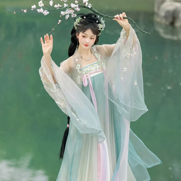 Tang Dynasty Ladies Fairy Hanfu Summer Pretty Sets - Newhanfu