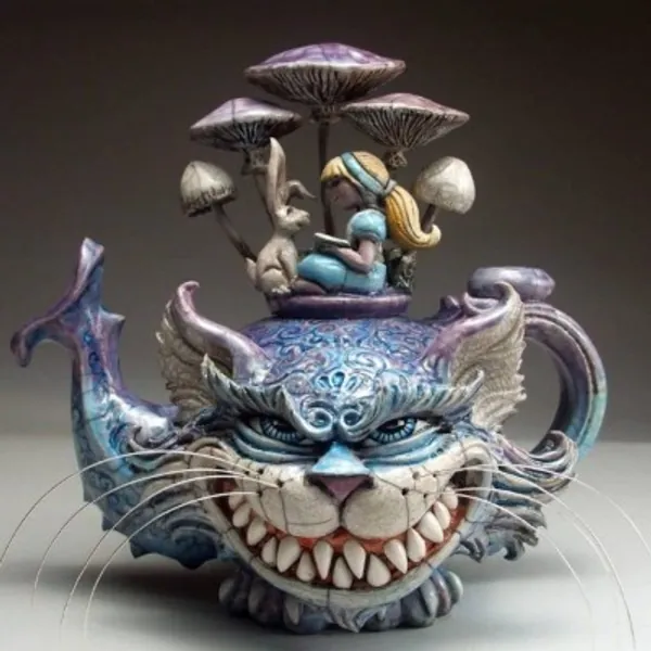 Cat Style Art Ceramic Teapot - Nivtt