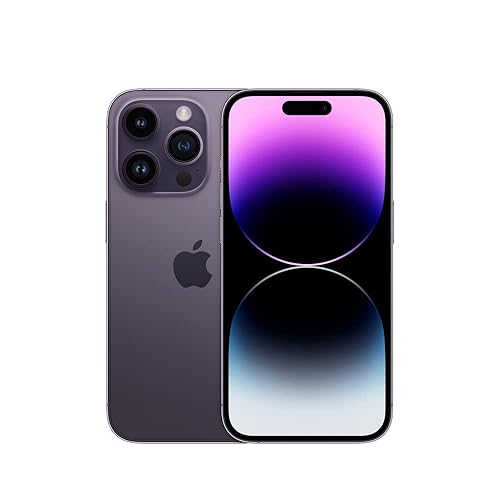 Apple iPhone 14 Pro, 128GB, Deep Purple - Unlocked (Renewed Premium) - 128GB - Deep Purple