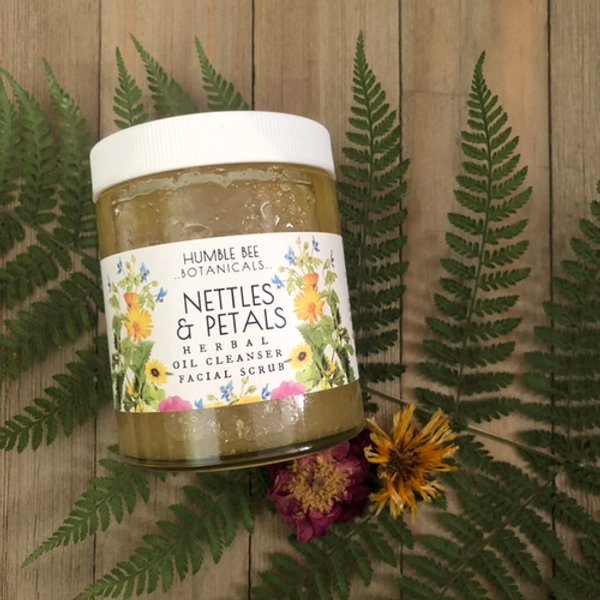 Nettles & Petals - Herbal Oil Cleanser Sugar Scrub