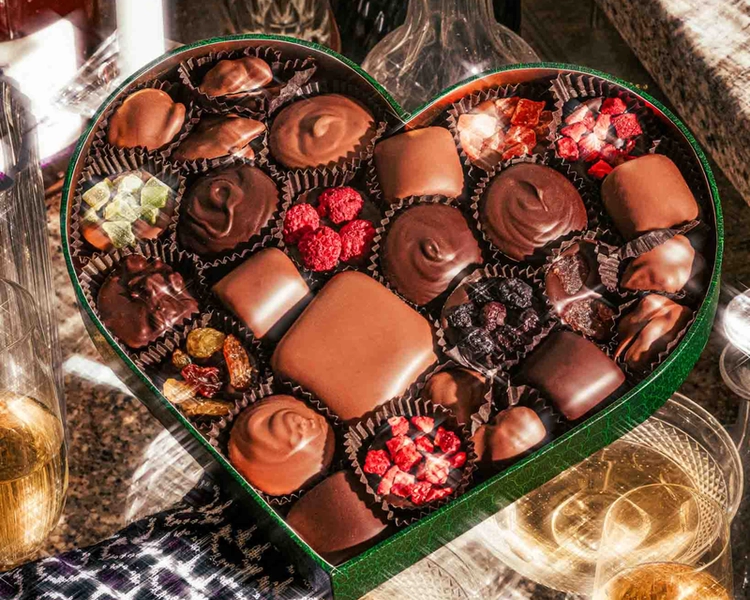 Valentine's Day Chocolate Heart Gift Box