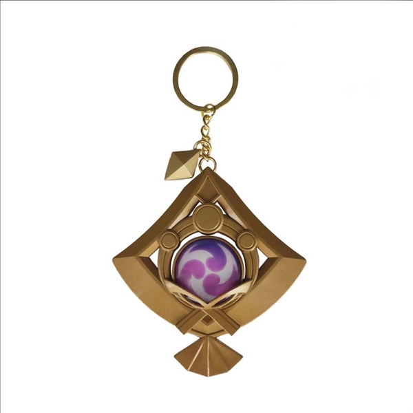 Glowing Yae Miko Vision Genshin Impact Keychain Electro