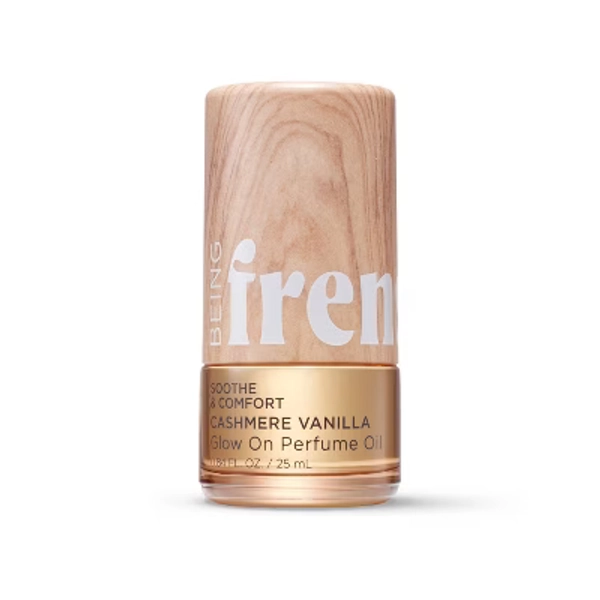 Being Frenshe Glow On Roll-On Fragrance with Essential Oils - Fresh Cashmere Vanilla - 0.84 fl oz