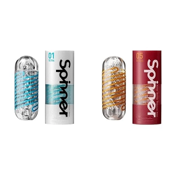 TENGA Spinner Cup Men Masturbator Geometric Tiles & Beads Reusable Spiral Motion Male Strokers