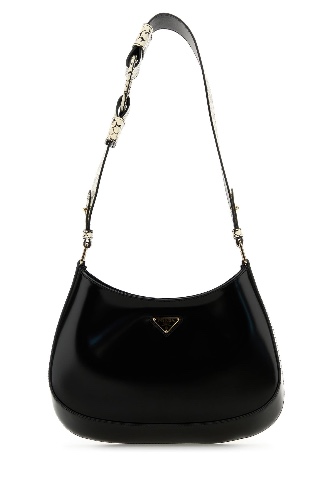 Black leather Cleo shoulder bag - OS