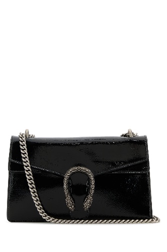 Black leather small Dionysus shoulder bag - OS
