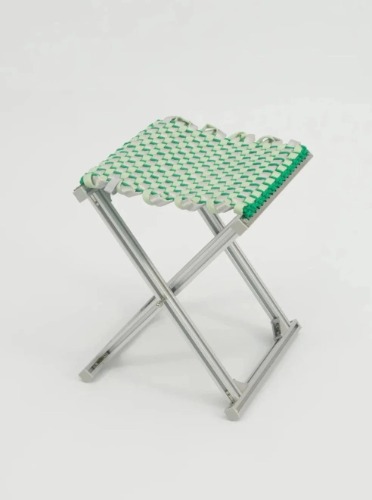 Mazha Stool - Pea/Silver