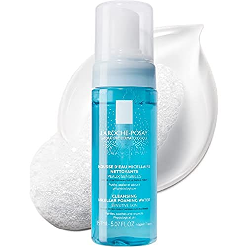 La Roche-Posay Face Wash, Foaming Cleansing Micellar Water and Makeup Remover, pH Balanced, Soap Free and Alcohol Free 150 ML - 