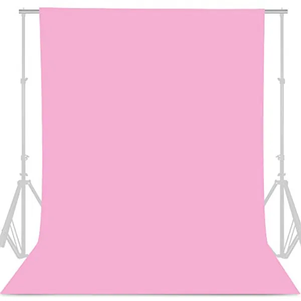 GFCC Pink Backdrop Photography Background - 10ftx10ft Pink Photo Backdrop for Photoshoot Photography Background Screen Video Recording Curtain