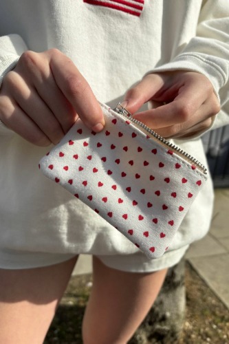 Heart Coin Purse | Red Hearts