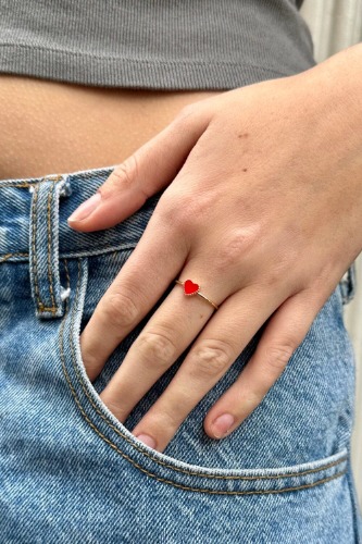 Enamel Heart Ring | Default Title
