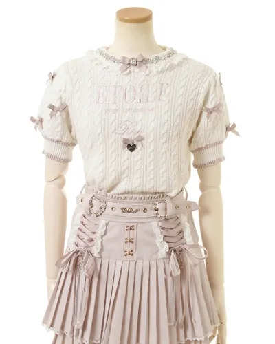 liz lisa cable knit top w charms :3 wow !! 