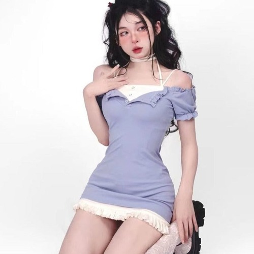 Wintery Dewdrop Fae Dress 