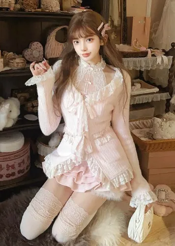 Bobon21 VERY CUTE Lace Girly Cardigan !!!!