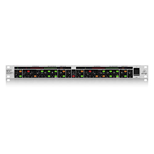 Behringer COMPOSER PRO-XL MDX2600 V2 2-Kanal-Expander/Gate/Kompressor/Peak-Limiter der Referenzklasse mit integriertem De-Esser, Dynamic Enhancer und Röhrensimulation