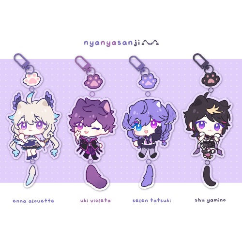 Nyanyasanji Dangling Acrylic Keychains - Uki