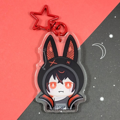 [Vshojo] Kuro Acrylic Charm Keychain
