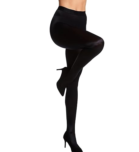 Wolford Satin de Luxe Sheer Tights For Women Elegant Pantyhose Stretch Durability Soft Feel Comfort for Everyday Wear - X-Small - Black