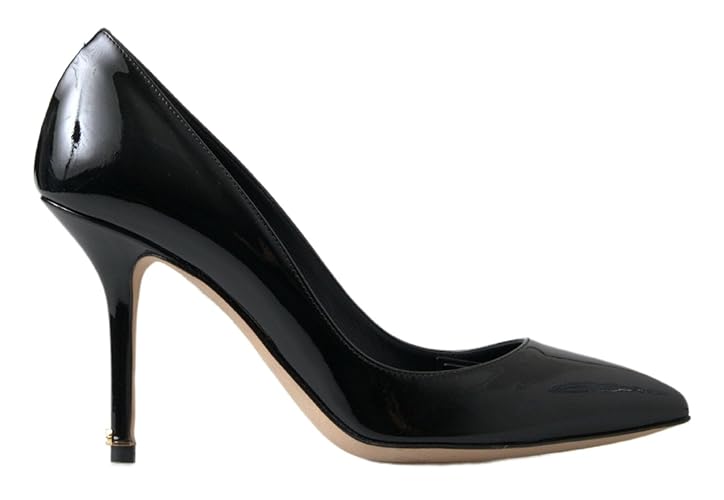 Dolce & Gabbana Black Patent Leather High Heels Pumps 