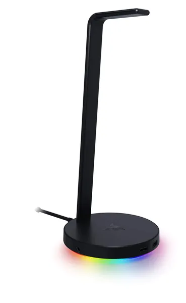 Razer Base Station V2 Chroma: Chroma RGB Lighting - Non-Slip Rubber Base - Designed for Gaming Headsets - Classic Black