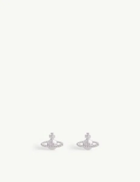 VIVIENNE WESTWOOD JEWELLERY Farah silver-toned brass earrings