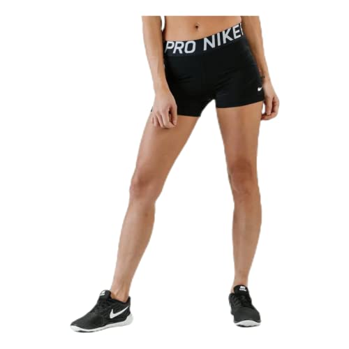 Nike Women's Pro Cool 3" Compression Shorts - XS - Black/Black/(White)