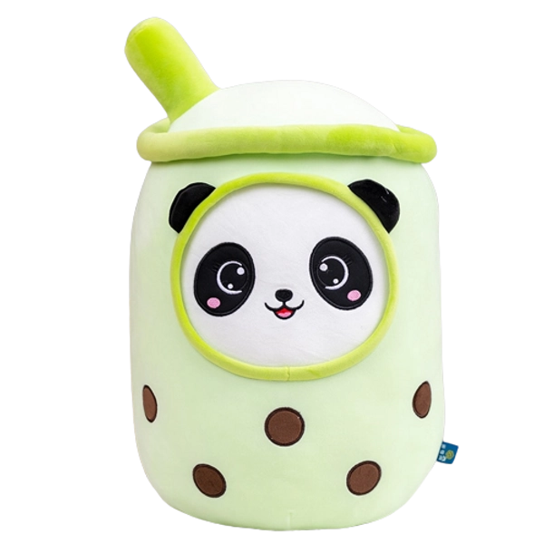 Panda Bubble Tea Cup Plushies (3 Colors, 4 Sizes)