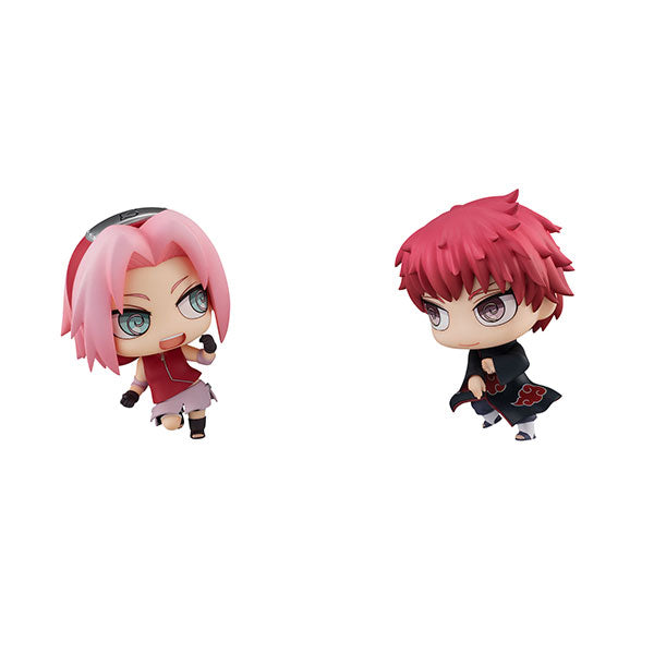 Naruto Shippuuden - Sasori - Haruno Sakura - Chimi Mega Buddy! - Battle Set of 2 Figures (MegaHouse) - Brand New
