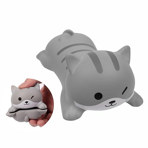 Small Wrist Rest Mouse Pad, Mini Cute Ergonomic Cartoon Mousepad Memory Foam Design Animal Shape Wrist Support Pillow Rest Cushion Mat for Office Computer Laptop(Cat) - Cat