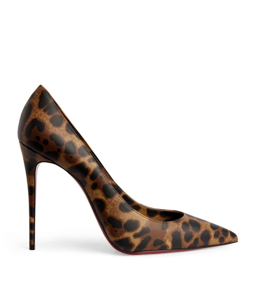 Christian Louboutin brown Kate Leopard Print Pumps 100 | Harrods UK