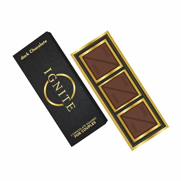MBDH Wellness Dark Chocolate Chocolate Bars (Pack of 3) 120 grams | Uplifting Mood & Vitality, Luxurious, Ideal for Men & Women | Vegetarian, Gluten-Free | 1 Box