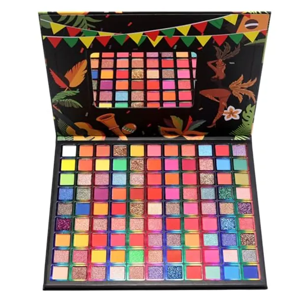 99 Colors Eyeshadow Palette, Rainbow Colors Makeup Eyeshadow Palette, Professional High Pigmented Matte Glitter Makeup Pallet, Waterproof Long Lasting Colorful Eye Shadow Powder