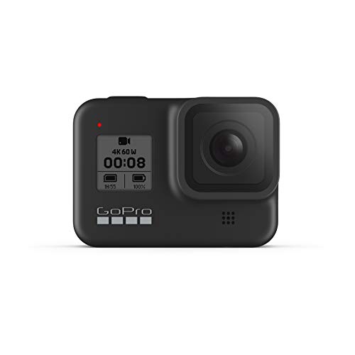 GoPro HERO8 Black - Wasserdichte 4K-Digitalkamera mit Hypersmooth-Stabilisierung, Touchscreen und Sprachsteuerung - Live-HD-Streaming - H8B + gratis Tragetasche