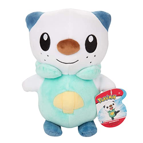 Pokémon Legends: Arceus Oshawott 8" Plush Stuffed Animal Toy - Officially Licensed - Age 2+