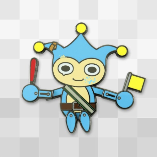 Blue Badger Dancing Pin