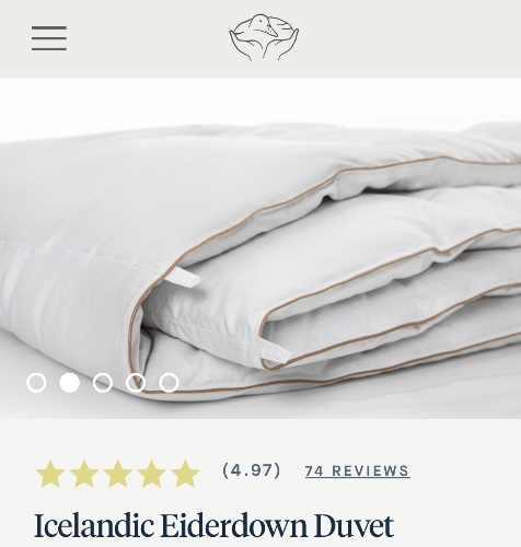 Icelandic Eiderdown Duvet