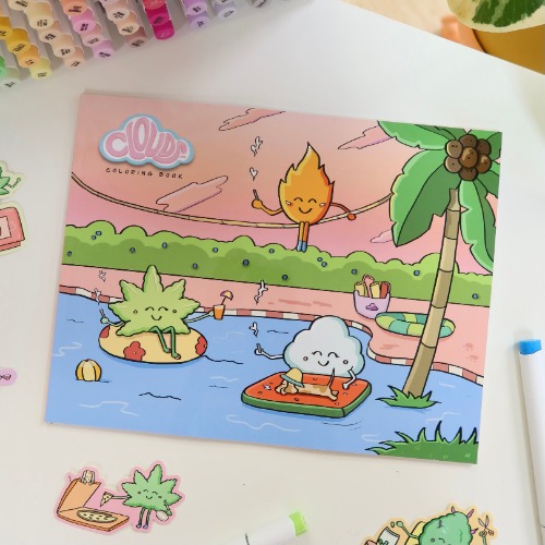 Clouds Coloring Book | 420 Edition | 