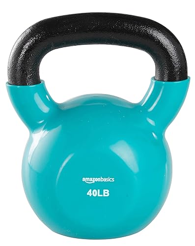 Amazon Basics Vinyl Kettlebell - 40 Pounds