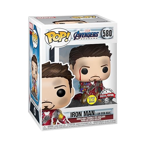 Funko Pop! Marvel: Avengers Endgame - I Am Iron Man (Glow in The Dark) Bobblehead Figure (PX Exclusive)