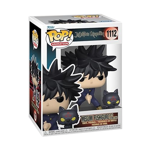 Funko Pop! & Buddy: Jujutsu Kaisen - Megumi with Dogs, Multicolor, 61360 - Megumi with Dogs