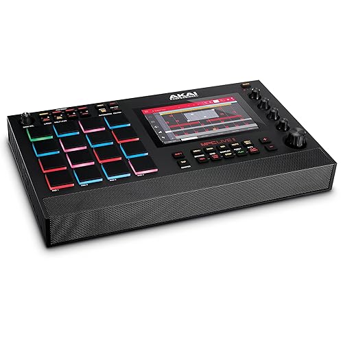 AKAI Professional MPC Live II – Battery Powered Drum Machine, Sampler and Beat Maker With Speakers, Drum Pads, Synth Engines and Touch Display - MPC Live 2