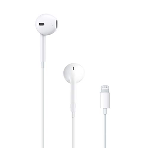 Apple EarPods Headphones with Lightning Connector, Wired Ear Buds for iPhone with Built-in Remote to Control Music, Phone Calls, and Volume - Lighting