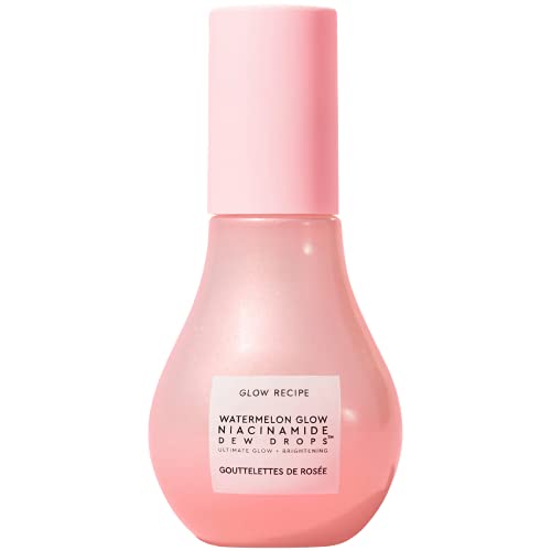 Glow Recipe Niacinamide Dew Drops - Skin Care Facial Serum & Illuminating Makeup Primer for Dewy, Glowing Skin - Hyaluronic Acid Hydrating Face Serum for Brightening, Plumping, & Highlighting (40ml) - 1.35 Fl Oz (Pack of 1)