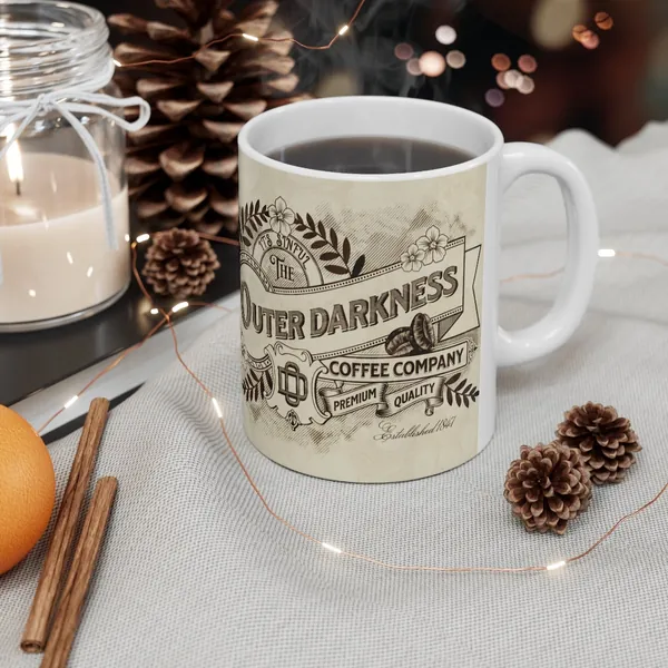 Vintage Style Outer Darkness Coffee Mug | 11 oz | Exmormon, exmo | Humorous coffee mug | apostate | sarcasm