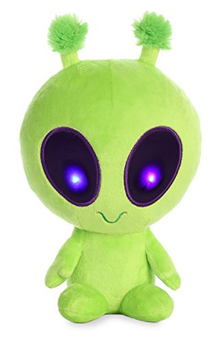 Aurora® Interstellar Galactic Cuties™ Twitch Light Up Alien Stuffed Animal - Cosmic Companions - Illuminating Fun - Green 8 Inches - Twitch