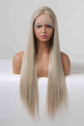 Upgrade Your Style with a 27'' Lace Front Wig! - Blonde/Ash Brown Root / One Size