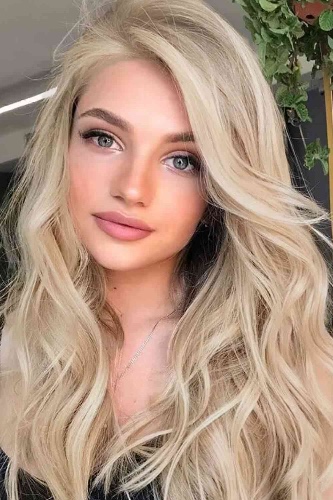 13*2" Lace Front Wigs Synthetic Long Wave 25" 150% Density - Blonde / One Size